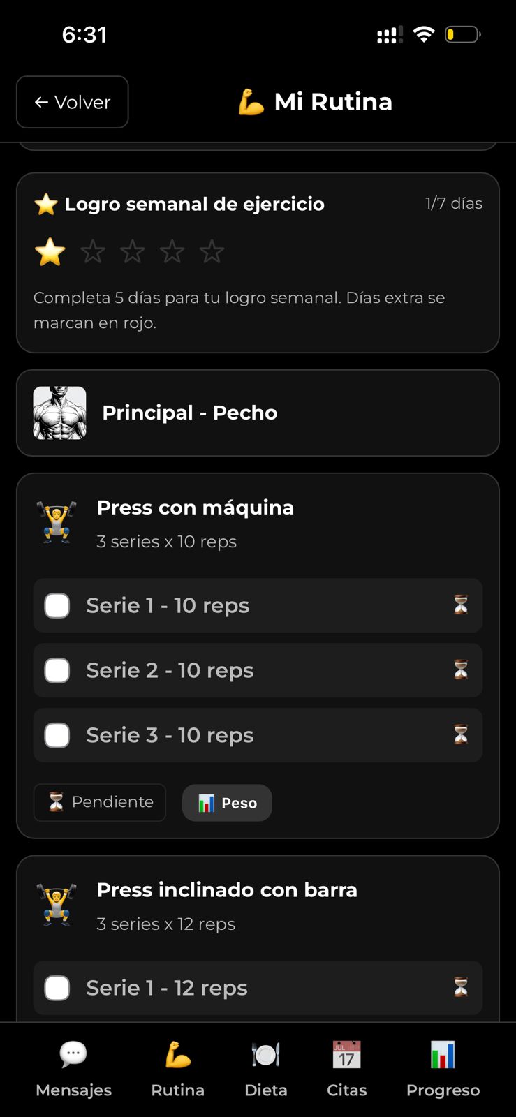 dNutrition - Rutinas Personalizadas